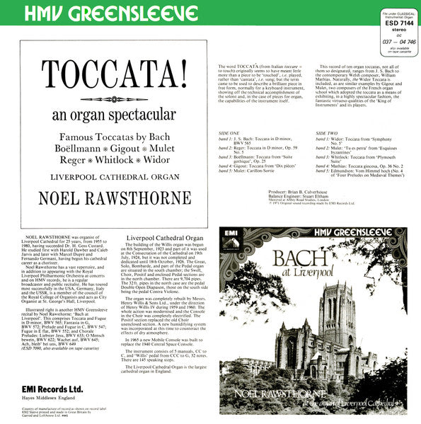 Noel Rawsthorne : Toccata! (LP, RE)