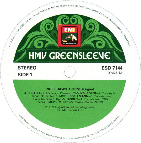Noel Rawsthorne : Toccata! (LP, RE)