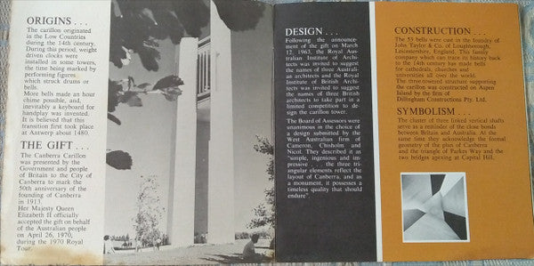 John Gordon (13) : The Canberra Carillon (Flexi, Mono)