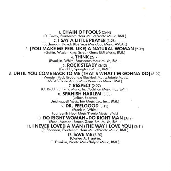 Aretha Franklin : The Best Of Aretha Franklin (CD, Comp, RE)