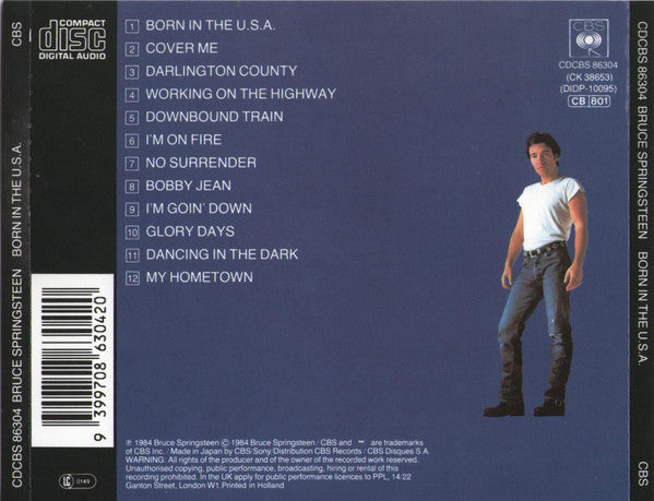 Bruce Springsteen : Born In The U.S.A. (CD, Album, RE)