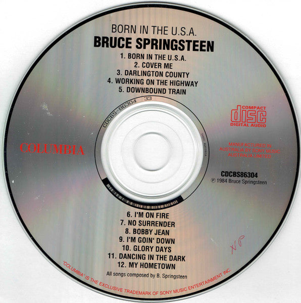 Bruce Springsteen : Born In The U.S.A. (CD, Album, RE)