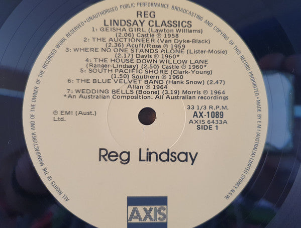 Reg Lindsay : Classics (LP, Comp)