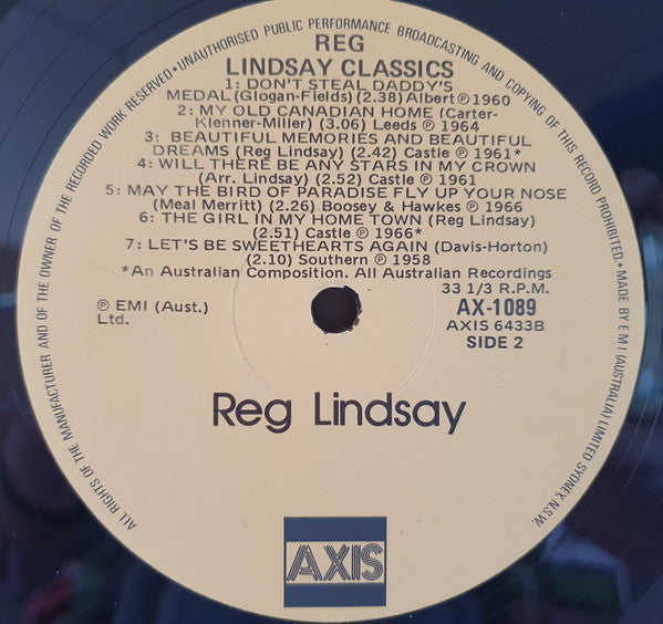 Reg Lindsay : Classics (LP, Comp)