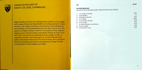 Messiaen*  –  Richard Gowers : La Nativité Du Seigneur (CD, Album)