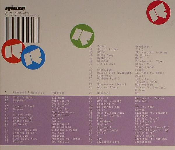 DJ Paleface : Rinse: 05 (CD, Mixed)