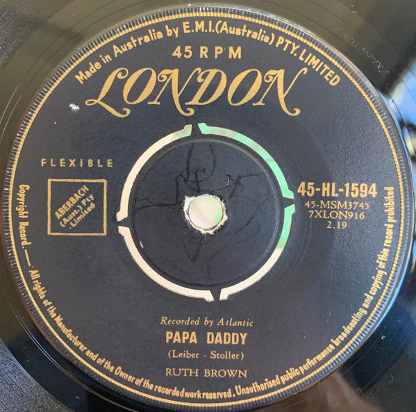 Ruth Brown : I Don't Know (7")