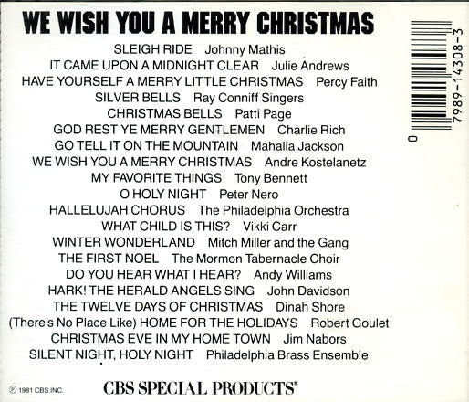 Various : We Wish You A Merry Christmas (CD, Comp, RE)