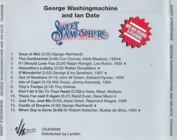 George Washingmachine and Ian Date : Sweet Atmosphere (CD, Album)