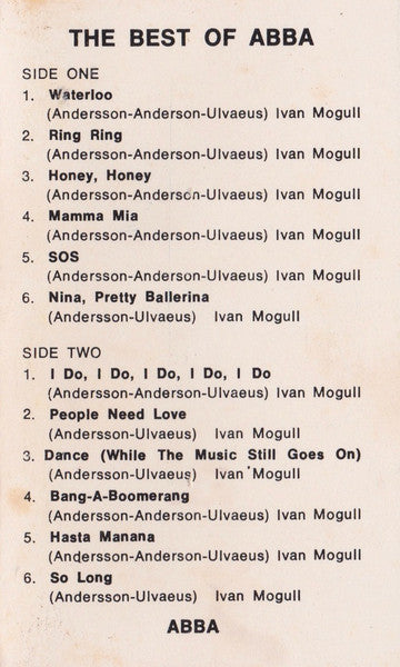 ABBA : The Best Of ABBA (Cass, Comp)