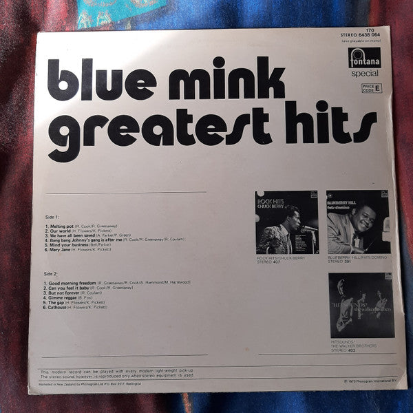 Blue Mink : Greatest Hits (LP, Comp)