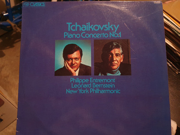 Pyotr Ilyich Tchaikovsky - Philippe Entremont, Leonard Bernstein, New York Philharmonic : Piano Concerto No. 1 (LP)