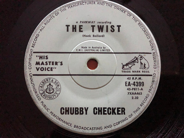 Chubby Checker : The Twist (7", Single, Sol)
