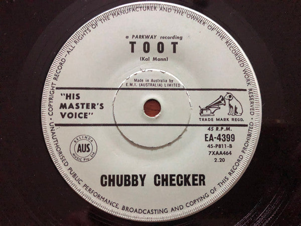 Chubby Checker : The Twist (7", Single, Sol)