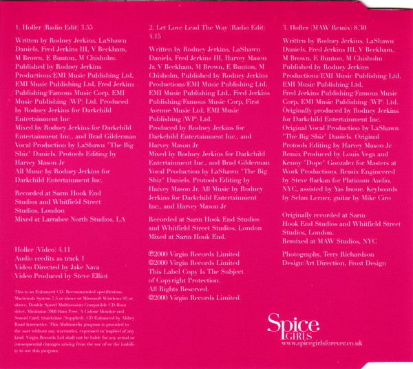 Spice Girls : Holler (CD, Single, Enh)
