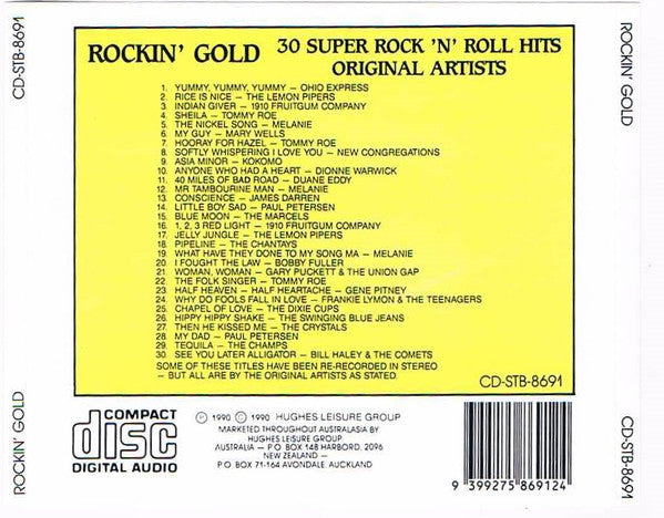 Various : Rockin' Gold (CD, Comp, Yel)