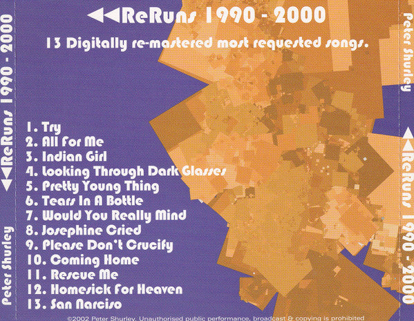 Peter Shurley : ReRuns 1990-2000 (CD, Comp)