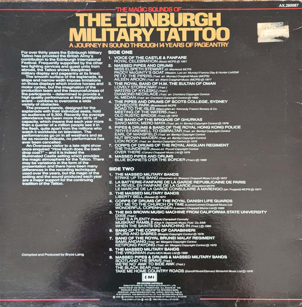 The Edinburgh Military Tattoo : A Journey In Sound Through 14 Years Of Pageantry (LP, Comp)