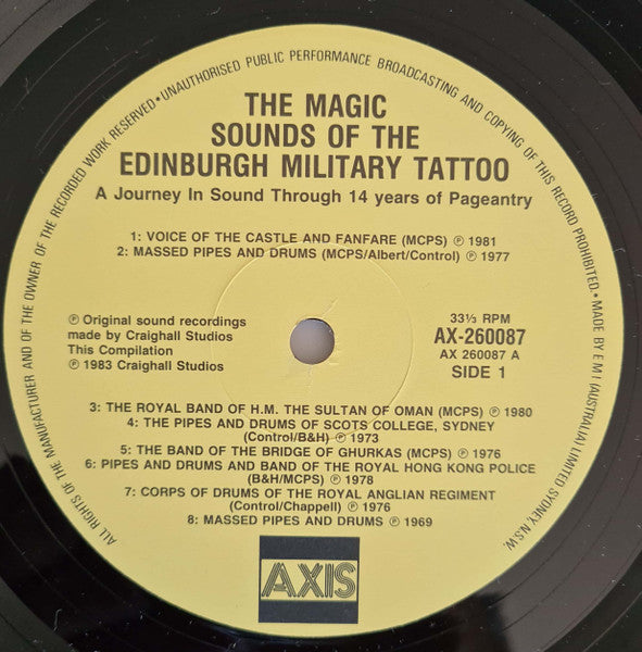 The Edinburgh Military Tattoo : A Journey In Sound Through 14 Years Of Pageantry (LP, Comp)