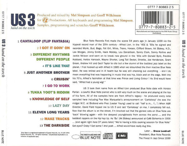 Us3 : Hand On The Torch (CD, Album)