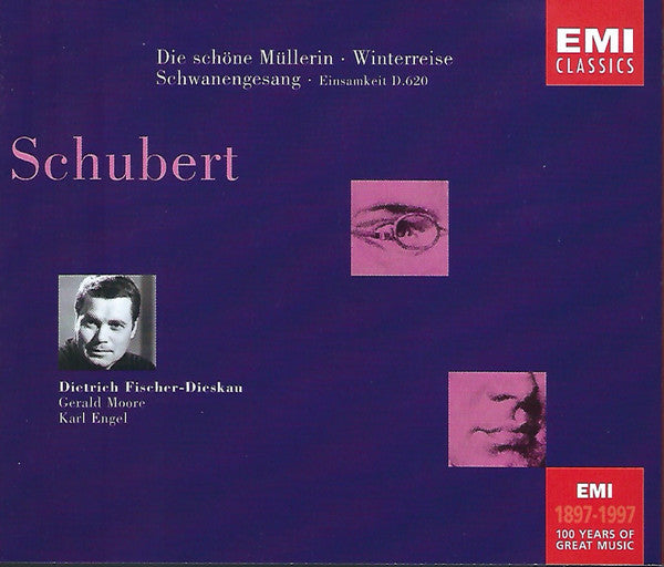 Schubert* - Dietrich Fischer-Dieskau, Gerald Moore, Karl Engel : Die Schöne Müllerin • Winterreise • Schwanengesang • Einsamkeit D.620 (3xCD, Comp, RM)