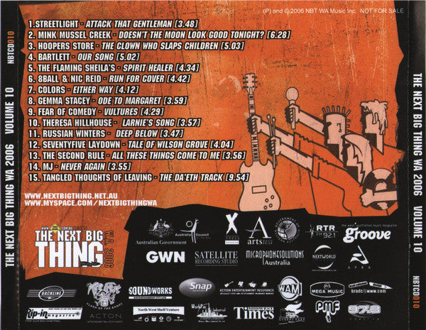 Various : The Next Big Thing WA 2006 Volume 10 (CD, Comp, Promo + DVD, Comp, Promo)