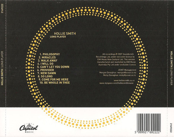Hollie Smith : Long Player (CD, Album)