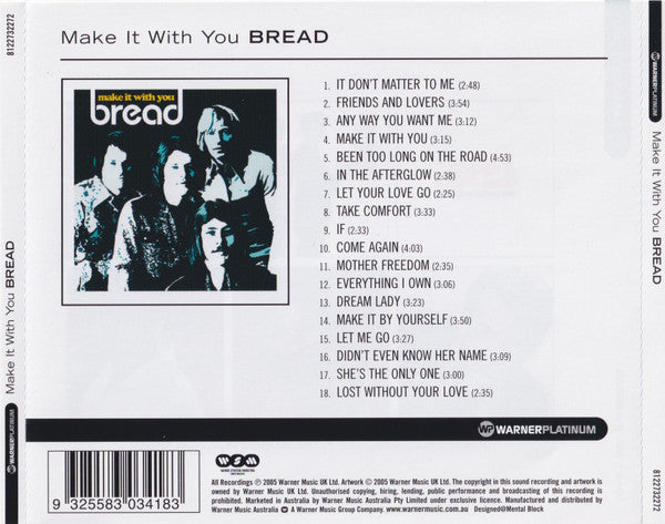 Bread : Make It With You - The Platinum Collection (CD, Comp)