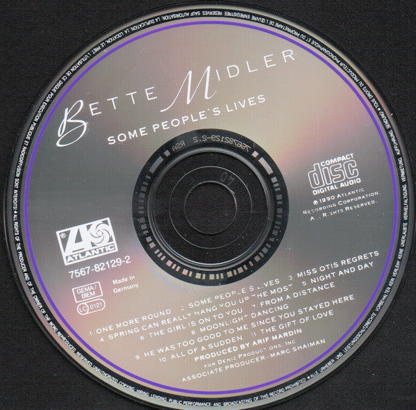 Bette Midler : Some People's Lives (CD, Album)