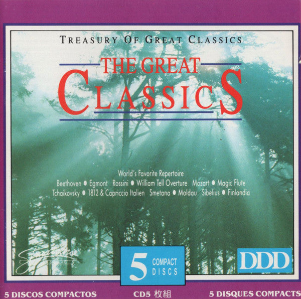 Simfonični Orkester RTV Ljubljana : The Great Classics (Box + 5xCD, Comp)