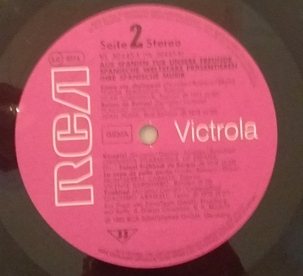 Montserrat Caballé, José Carreras, Teresa Berganza, Placido Domingo : Aus Spanien Fur Unsere Freunde (LP, Comp)