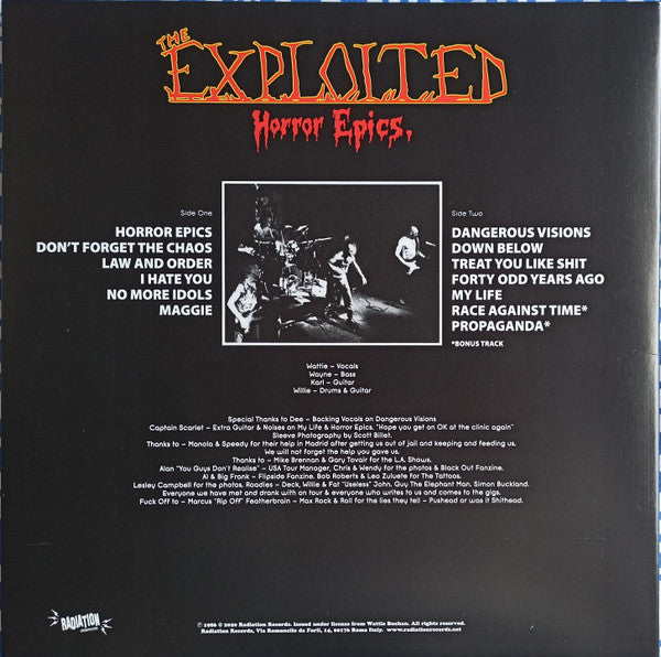 The Exploited : Horror Epics. (LP, Album, RE, Gat)