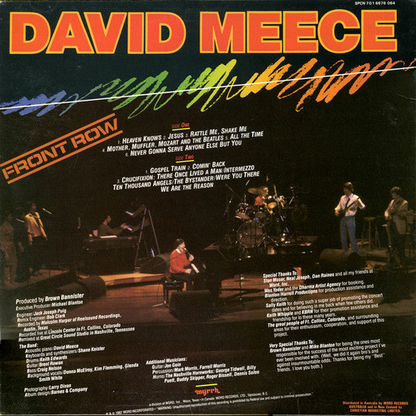 David Meece : Front Row (LP, Album)