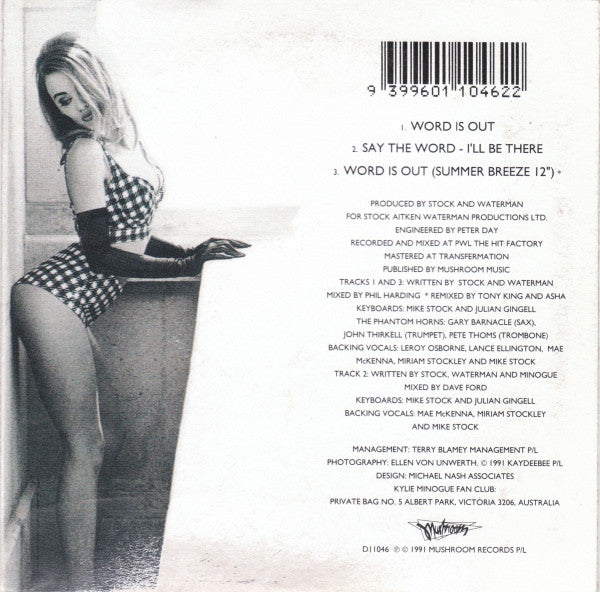 Kylie Minogue : Word Is Out (CD, Single)