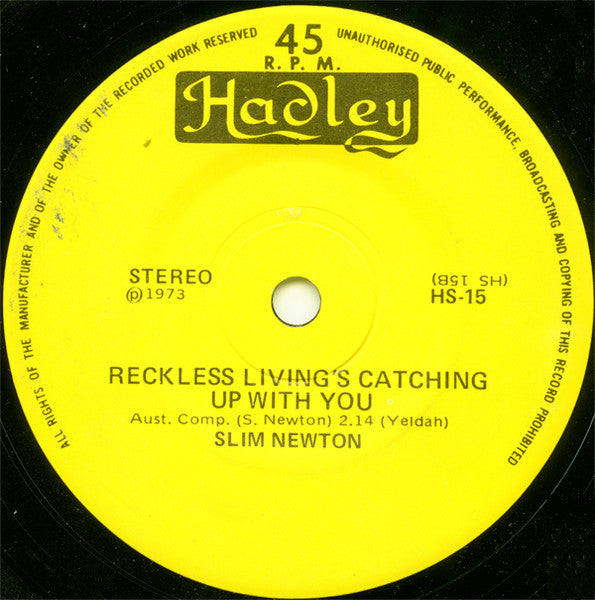 Slim Newton : A Message To The Motorist (7", Single)
