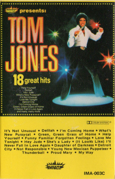 Tom Jones : 18 Great Hits (Cass, Comp)