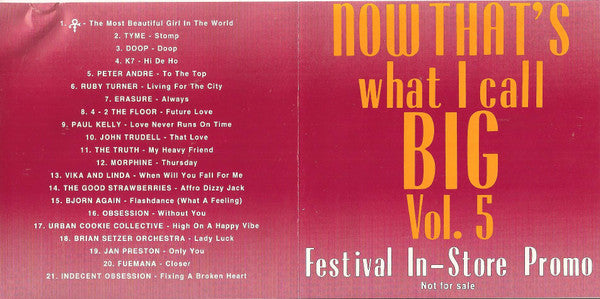 Various : Now That's What I Call Big Vol. 5 (CD, Comp, Promo)
