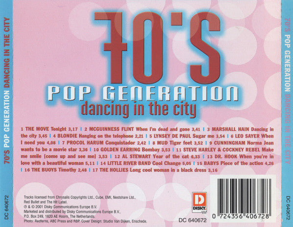 Various : 70's Pop Generation (Dancing In The City) (CD, Comp)