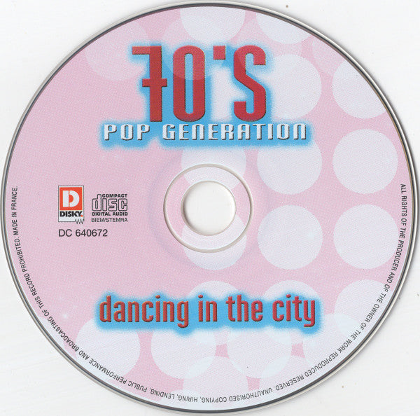 Various : 70's Pop Generation (Dancing In The City) (CD, Comp)