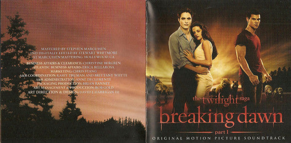 Various : The Twilight Saga: Breaking Dawn, Part 1 (Original Motion Picture Soundtrack) (CD, Album, Comp)