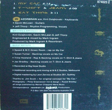 Razorbrain : My Car (CD, Maxi, Car)