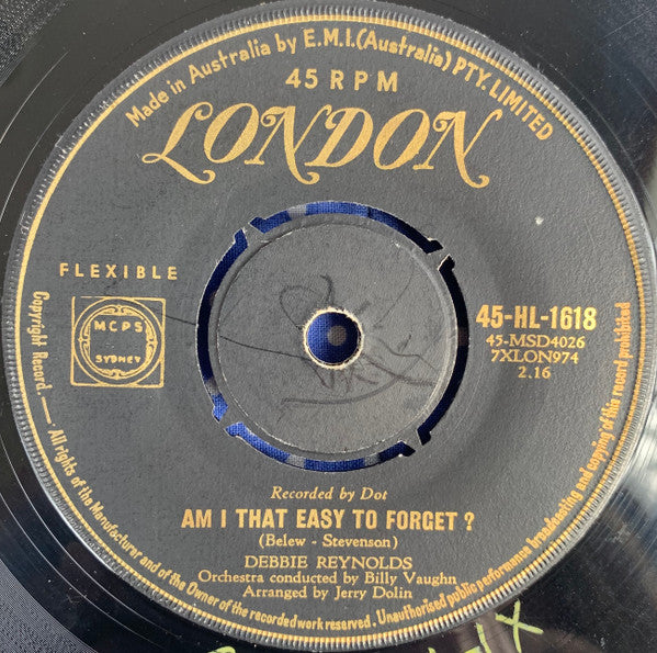 Debbie Reynolds : Am I That Easy To Forget (7")