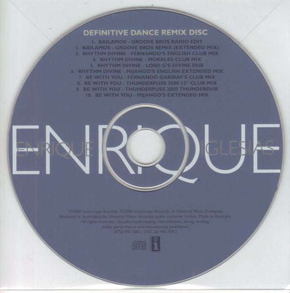 Enrique Iglesias : Enrique (2xCD, Album)