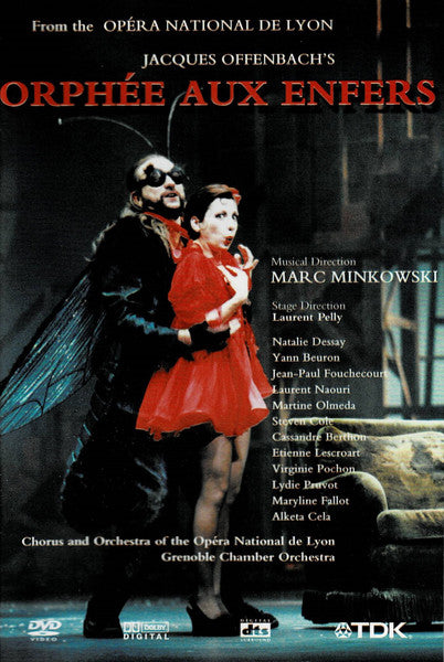 Jacques Offenbach, Natalie Dessay, Laurent Naouri, Jean-Paul Fouchécourt, Yann Beuron, Ewa Podleś, Patricia Petibon, Jennifer Smith (3), Véronique Gens, Steven Cole, Chœurs De L'Opéra De Lyon Et Orchestre National De L'Opéra De Paris, Marc Minkowski : Orphée aux Enfers (DVD-V, PAL)