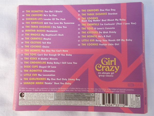 Various : Girl Crazy - 28 Ultimate Girl Group Classics (CD, Comp)