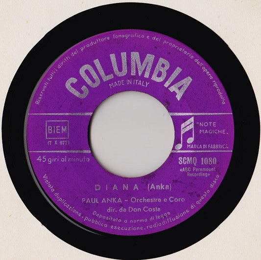 Paul Anka : Diana (7")