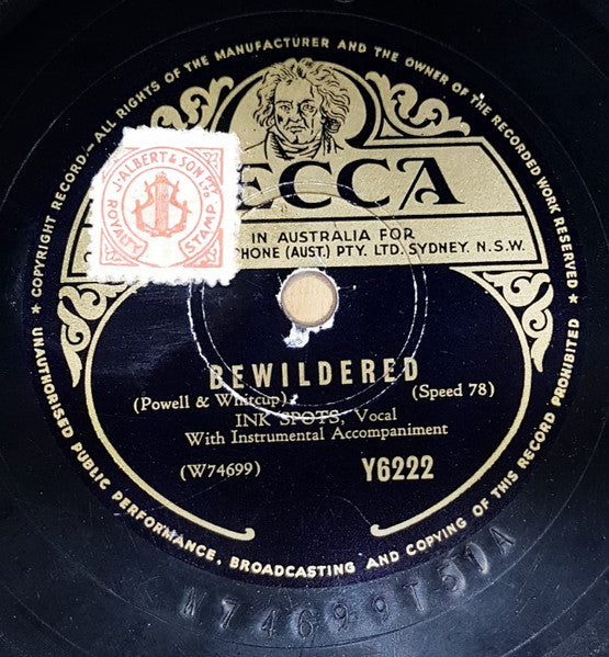The Ink Spots : Echoes / Bewildered (Shellac, 10")