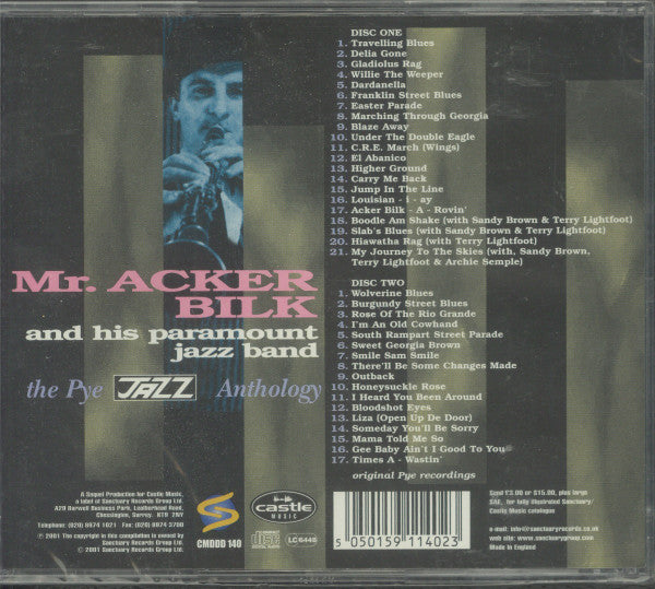 Acker Bilk And His Paramount Jazz Band : The Pye Jazz Anthology (2xCD, Comp)