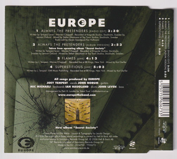 Europe (2) : Always The Pretenders (CD, Single)