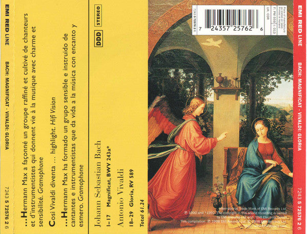 Johann Sebastian Bach, Antonio Vivaldi, Hermann Max, Sir Neville Marriner : Magnificat / Gloria (CD, Album)